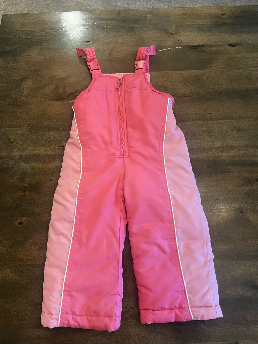 OshKosh B’gosh Girls Pink Insulated Snow Bib Overalls 24M